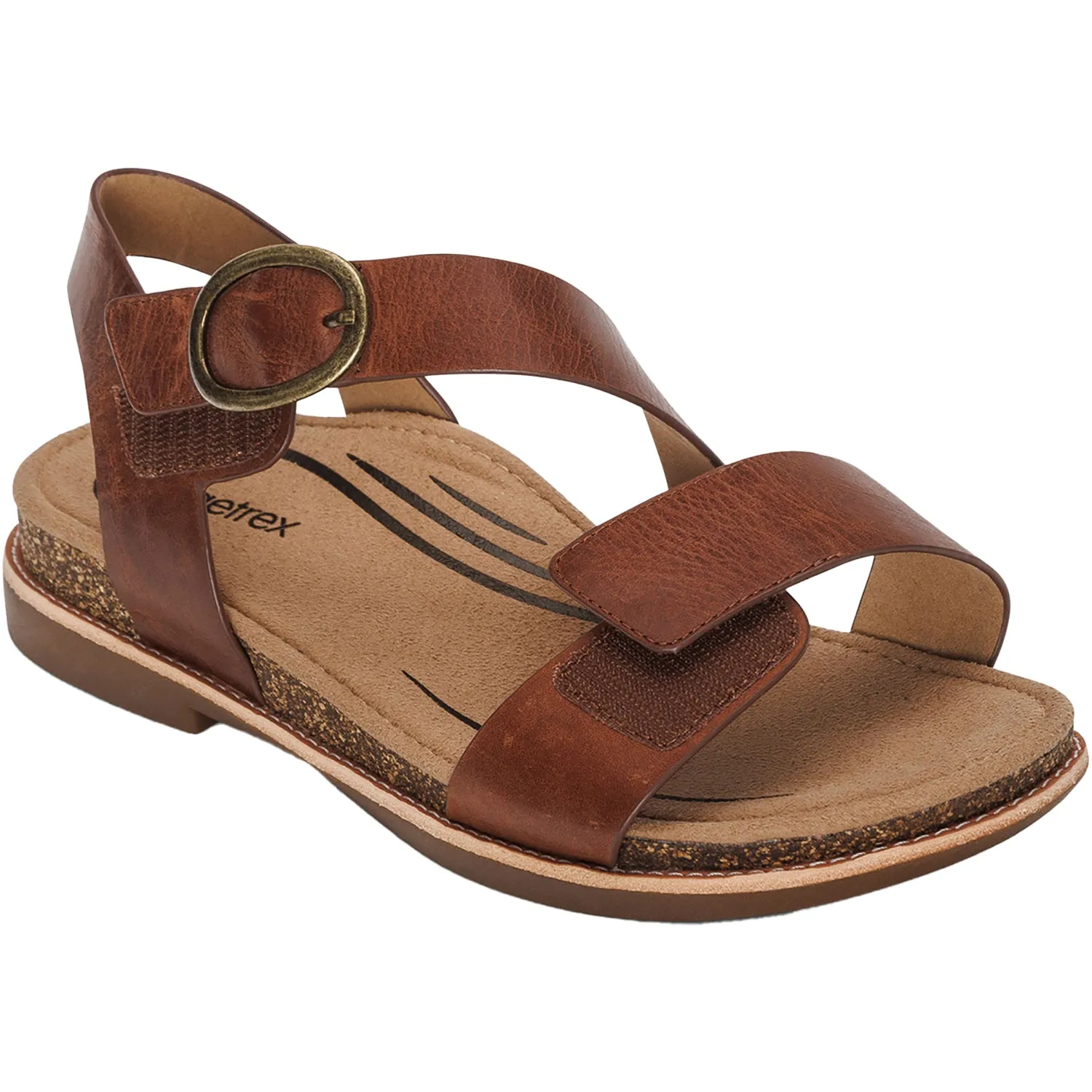 Women's Aetrex Tamara Walnut Leather