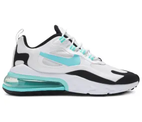 Women's Nike Air Max 270 React (White/Aqua)