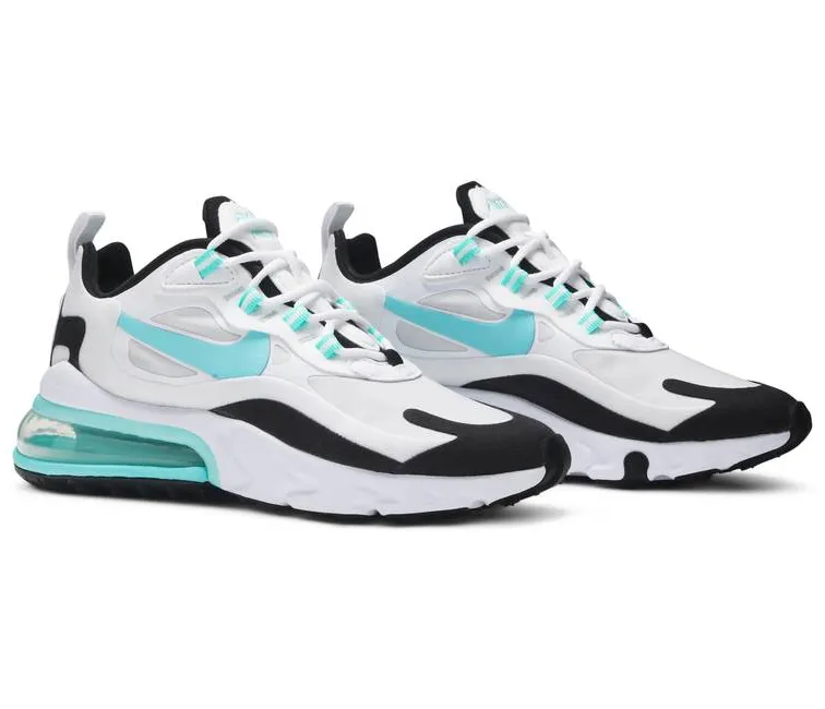 Women's Nike Air Max 270 React (White/Aqua)